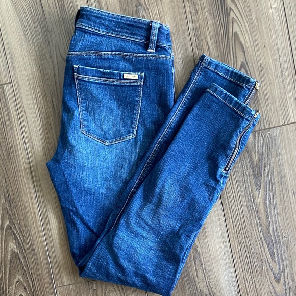 White House Black Market Denim - White House Black Market Women's Dark Blue Skinny Jeans - Size 4R